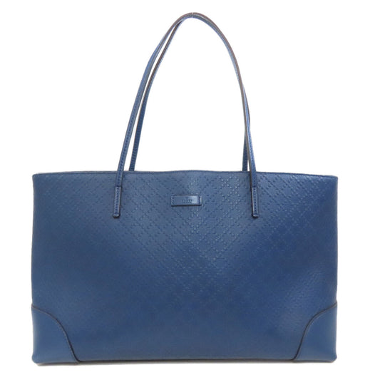 Gucci Diamante Leather Blue Tote Bag