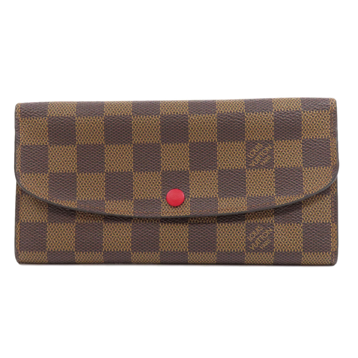 Louis Vuitton Long Purse M60697 Portefeuille Emily Monogram Canvas Brown Wallet Case