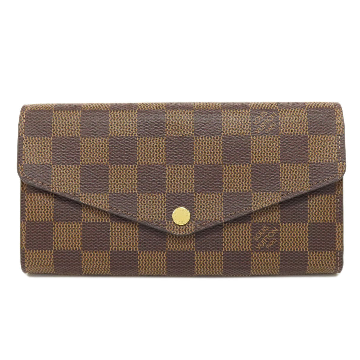 Louis Vuitton Long Purse N63209 Damier Portefeuille Canvas Brown Wallet Case
