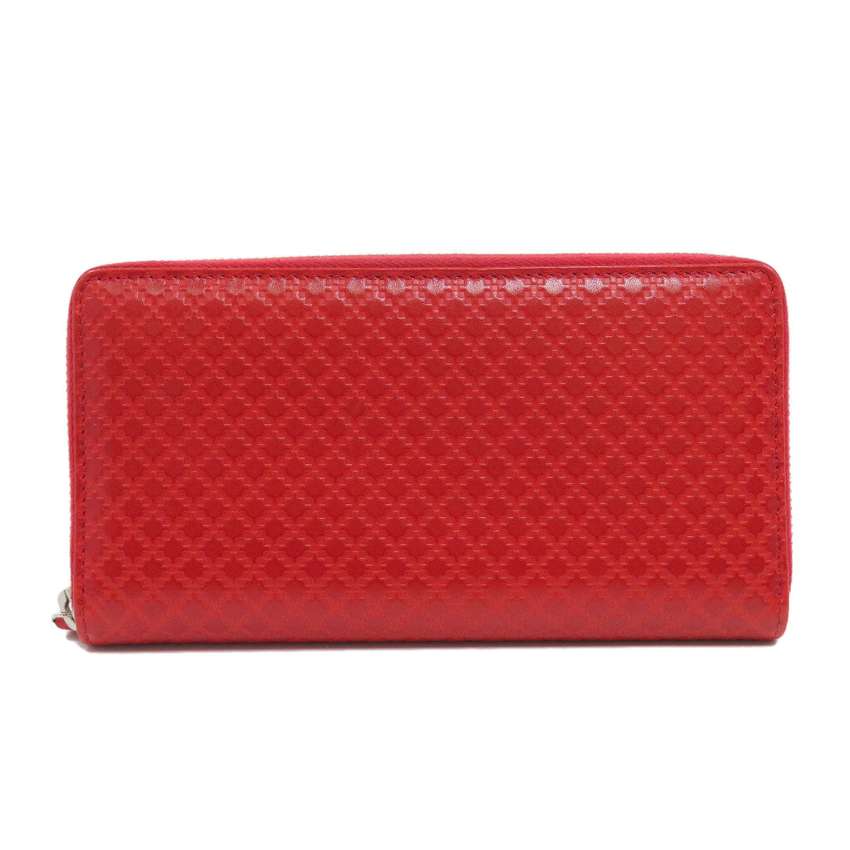 Gucci Long Purse Diamante Leather Red Wallet Case