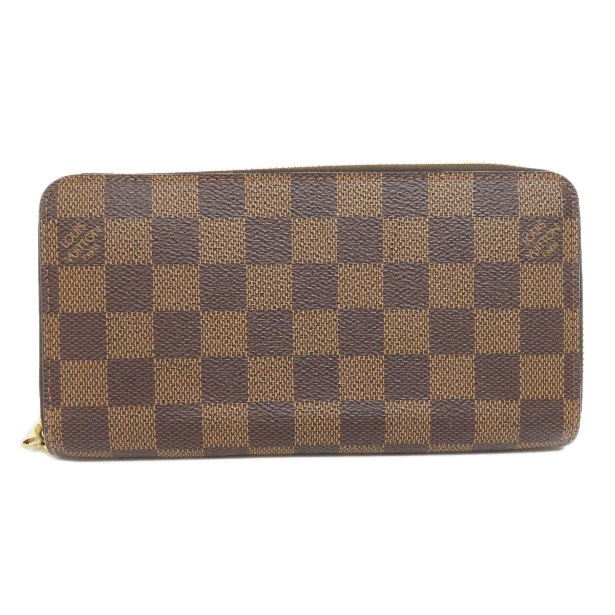 Louis Vuitton Long Purse N60015 Damier Zippy Canvas Brown Wallet Case 3