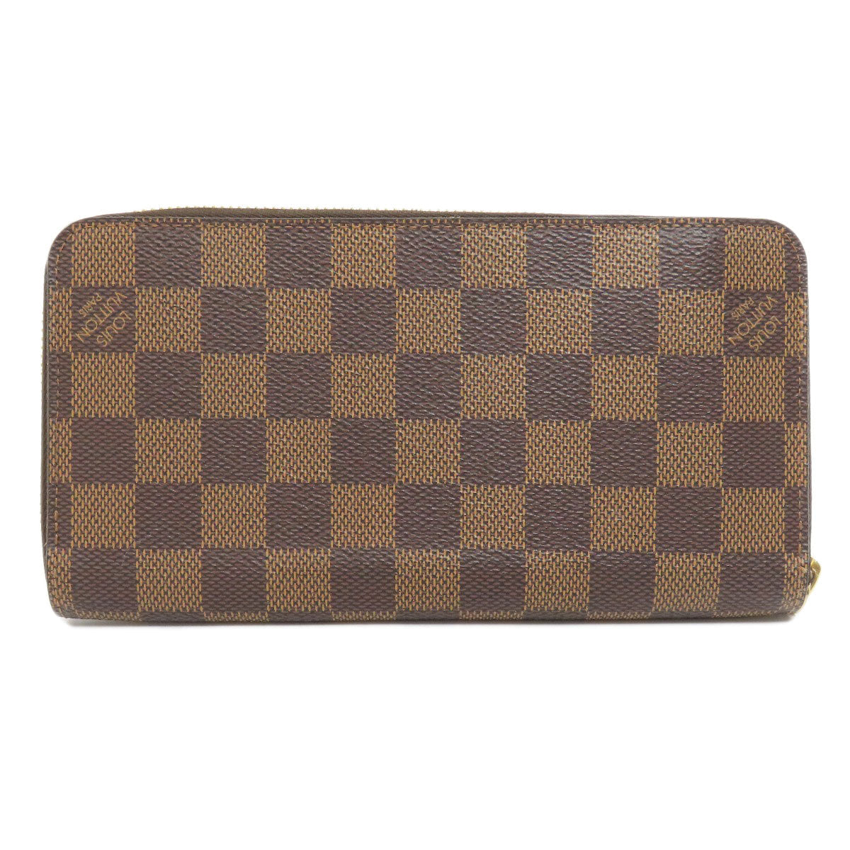 Louis Vuitton Long Purse N60015 Damier Zippy Canvas Brown Wallet Case 3