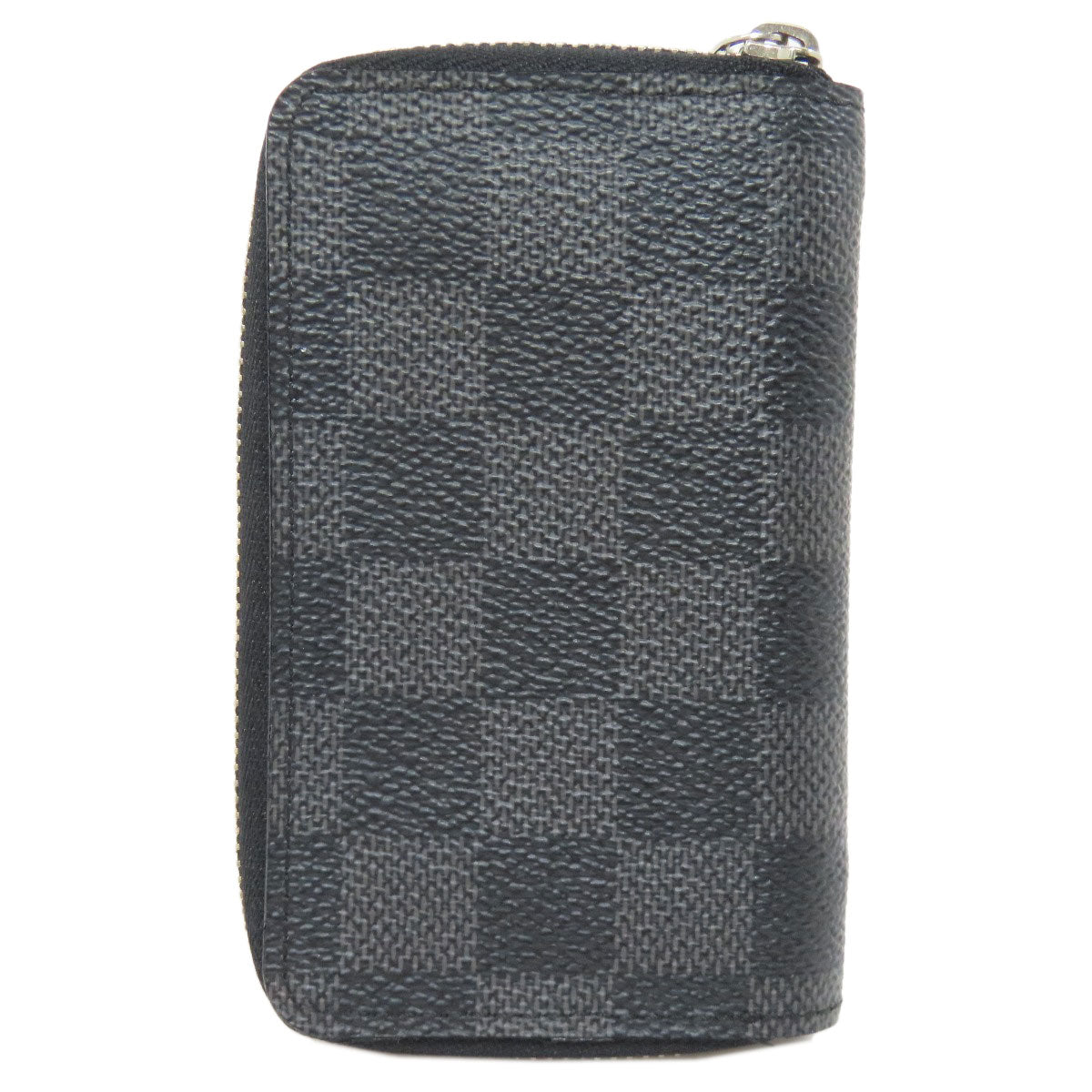 Louis Vuitton Coin N63076 Damier Zippy coin Canvas Black Wallet Case