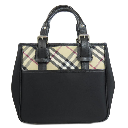 Burberry Tote Bag Nova Check Nylon Black