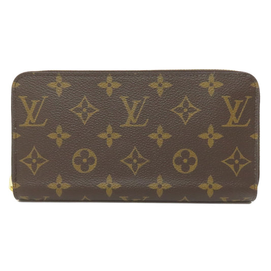 Louis Vuitton Long Purse M41894 Zippy Monogram Canvas Brown Wallet Case