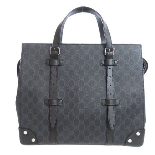 Gucci PVC GG Supreme Black Tote Bag