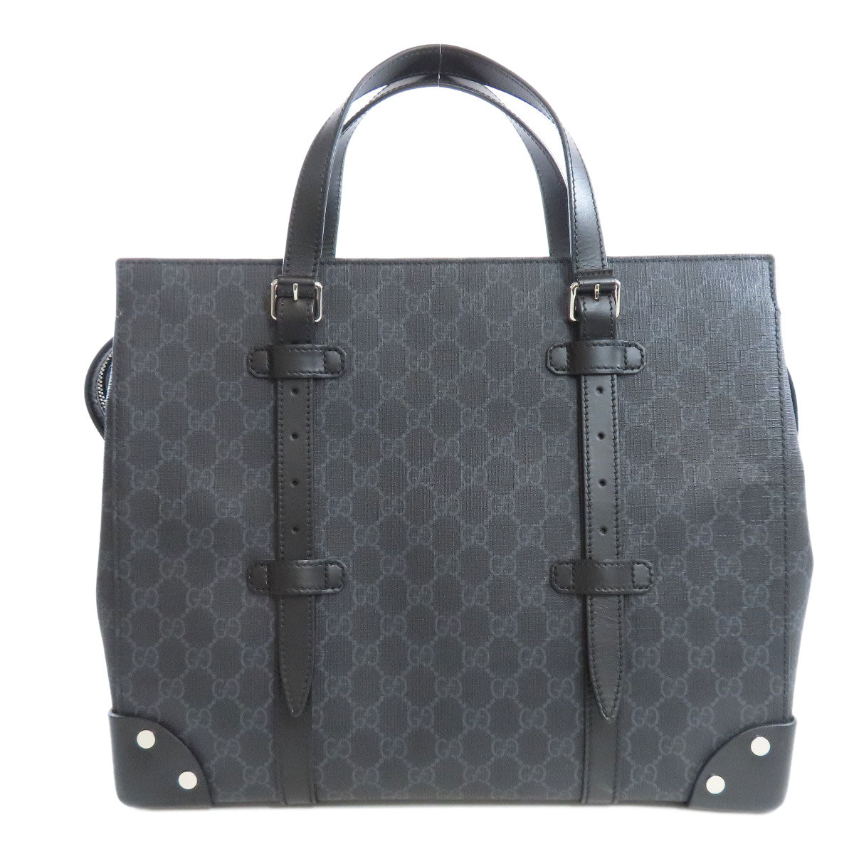 Gucci PVC GG Supreme Black Tote Bag