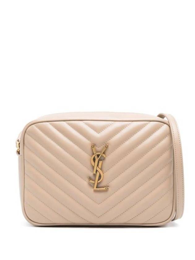 YSL Saint Laurent Saint Laurent Trending Lou Quilting Cross Bag Beige Logo Travel Bag