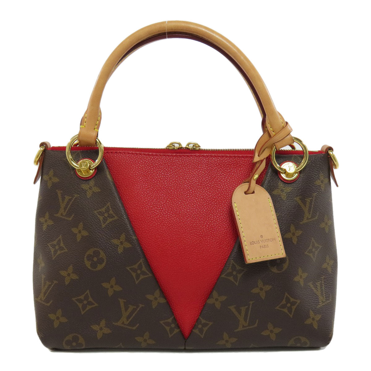 Louis Vuitton M43966 V BB Monogram Canvas Brown Tote Bag