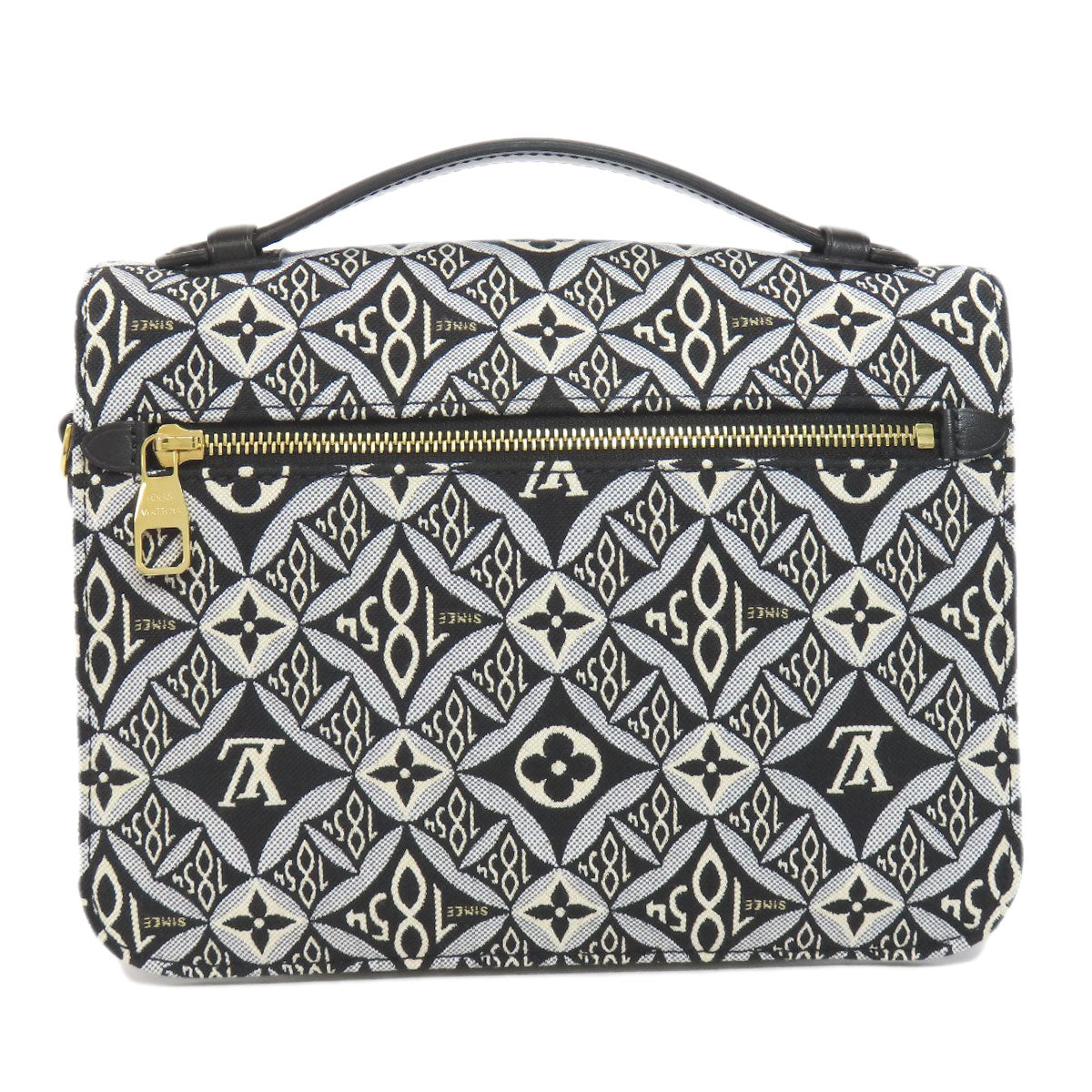 Louis Vuitton M57272 Jaguar Pochette Metis MM Monogram Black Clutch Bag