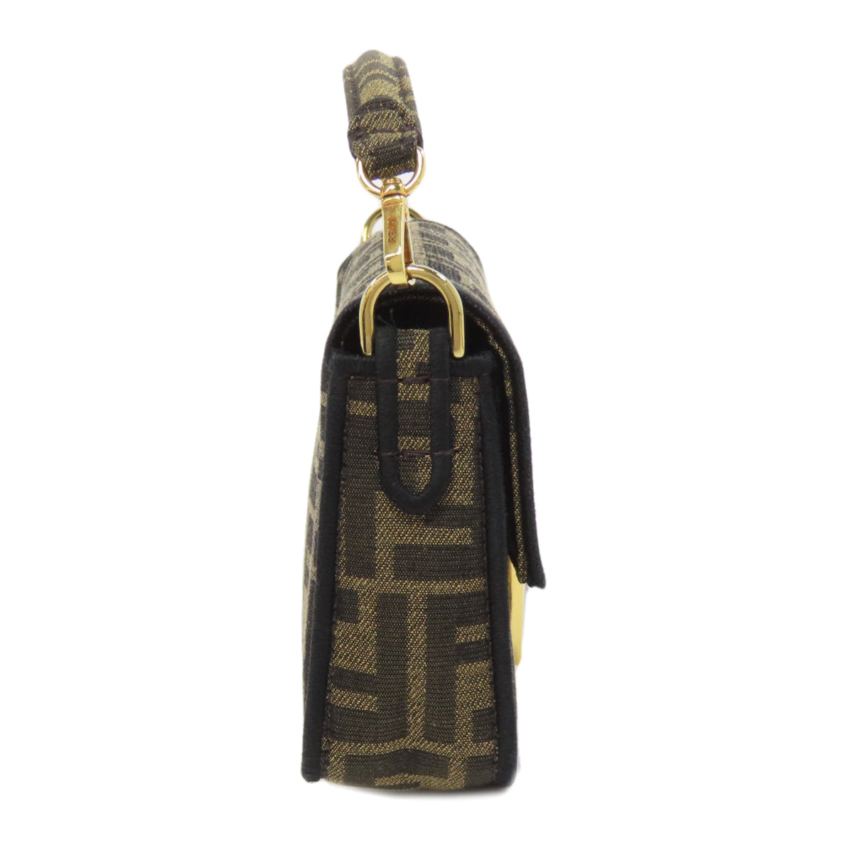 Fendi Shoulder Bag Zucca Pattern 2Way Canvas Brown