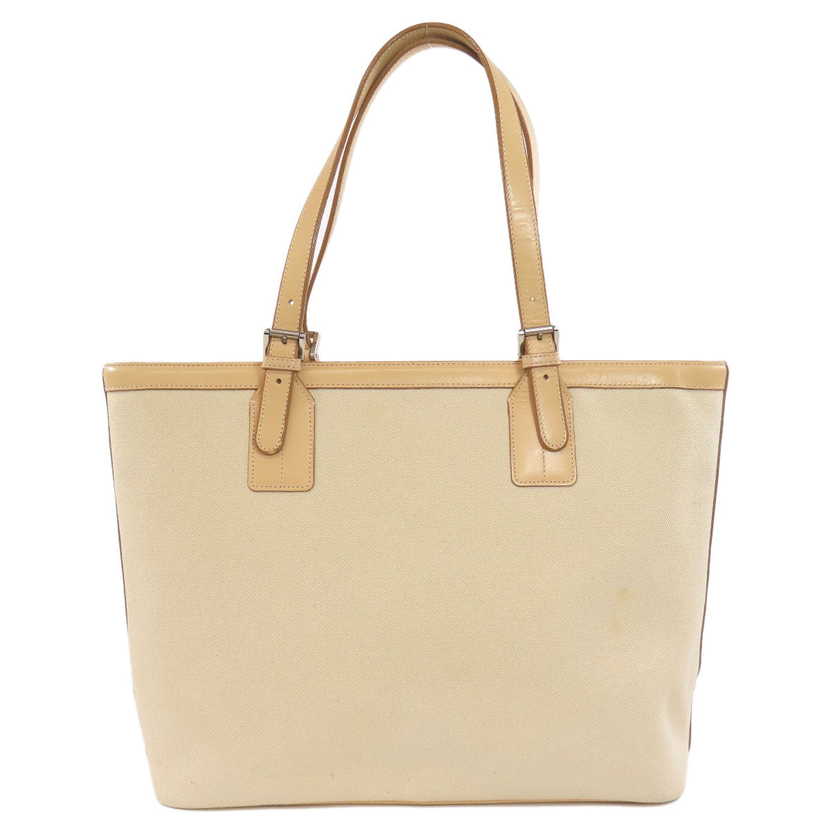 Burberry Tote Bag Canvas Beige Logo
