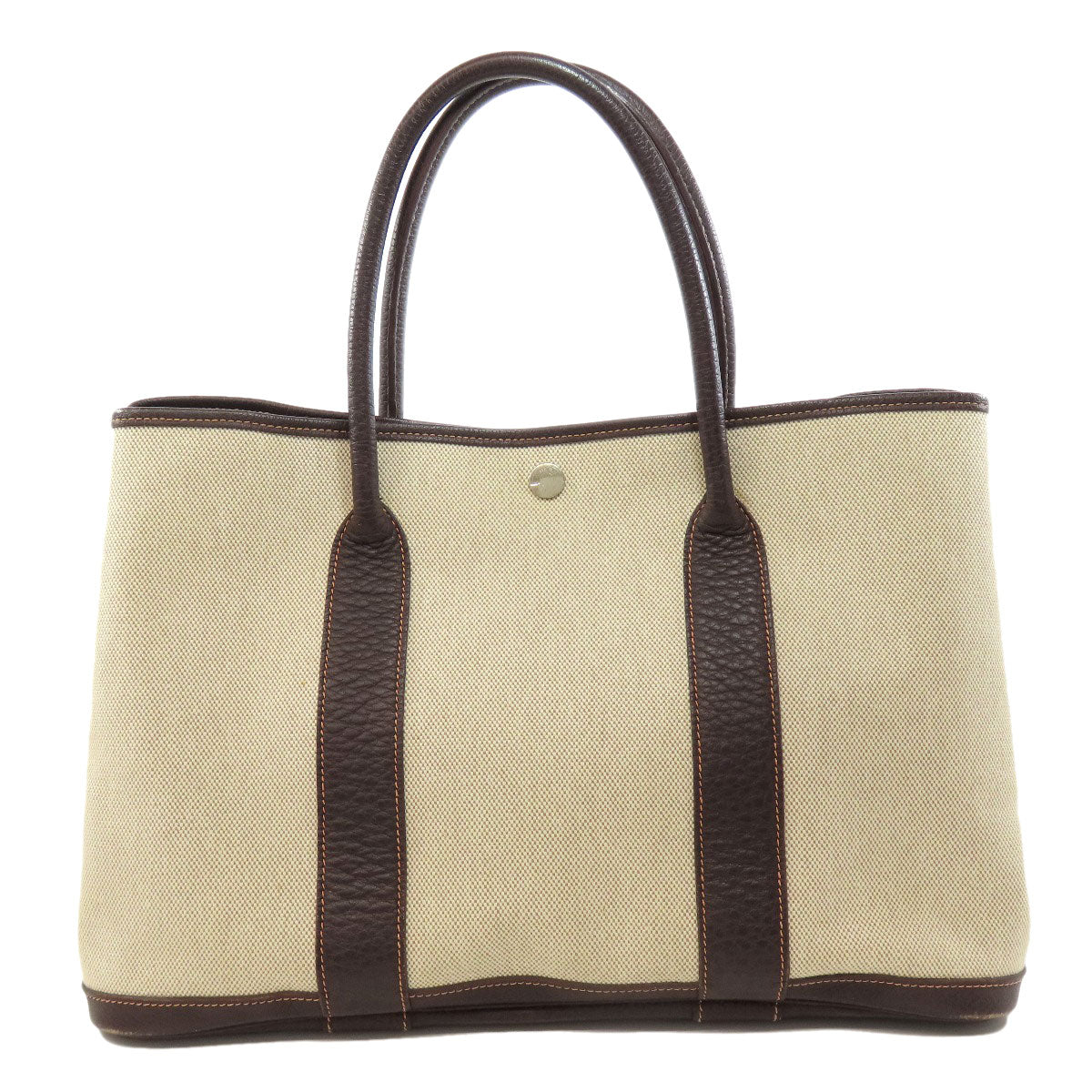 Hermes Tote Bag Tower Ash Garden Party Pm Silvermetal Beige