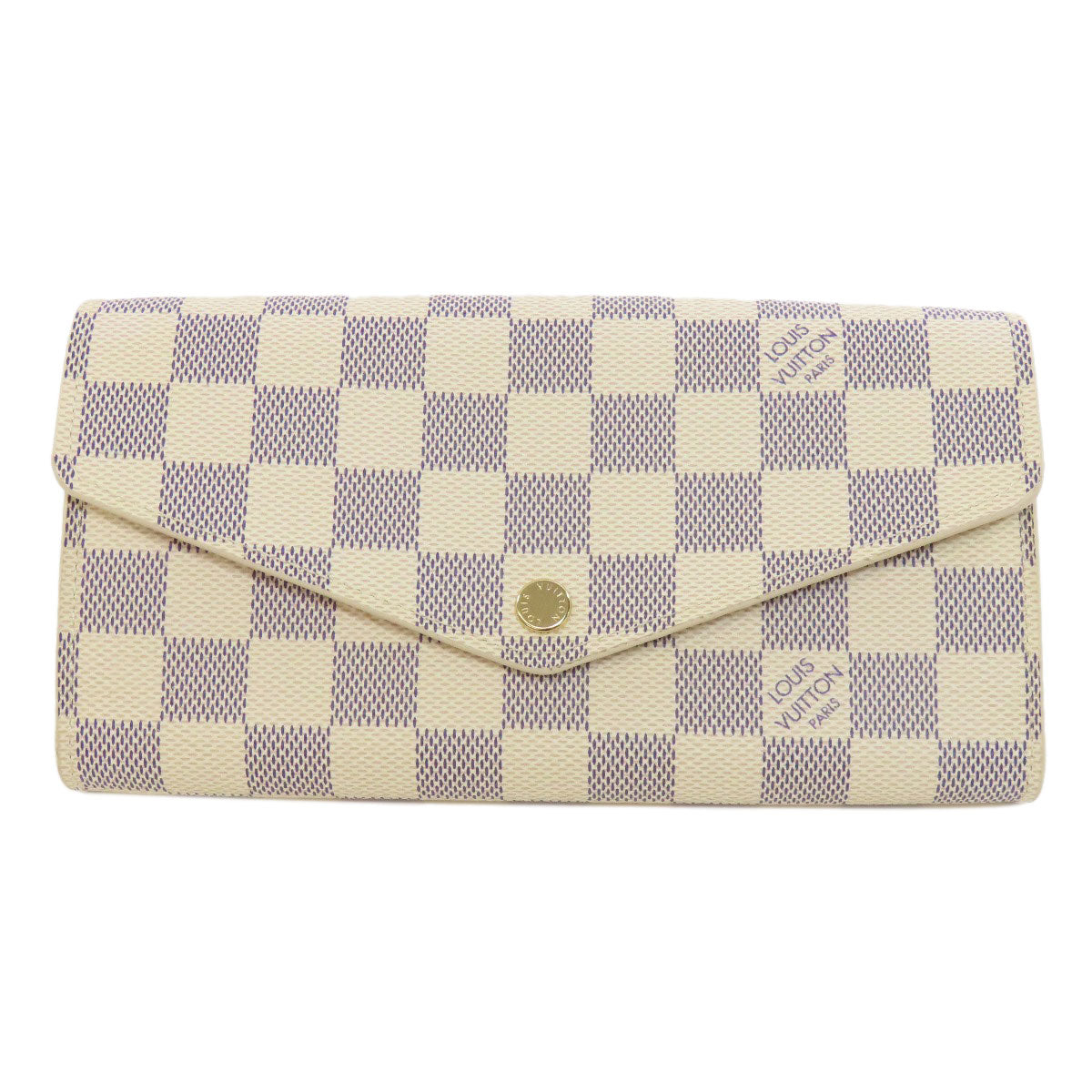 Louis Vuitton Long Purse N63208 Damier Portefeuille Canvas White Wallet Case