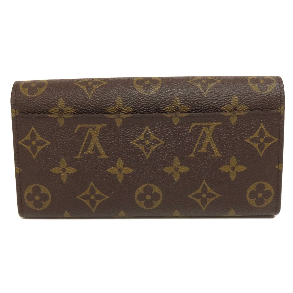 Louis Vuitton Long Purse M60531 Portefeuille Sarah Monogram Canvas Brown Wallet Case 2