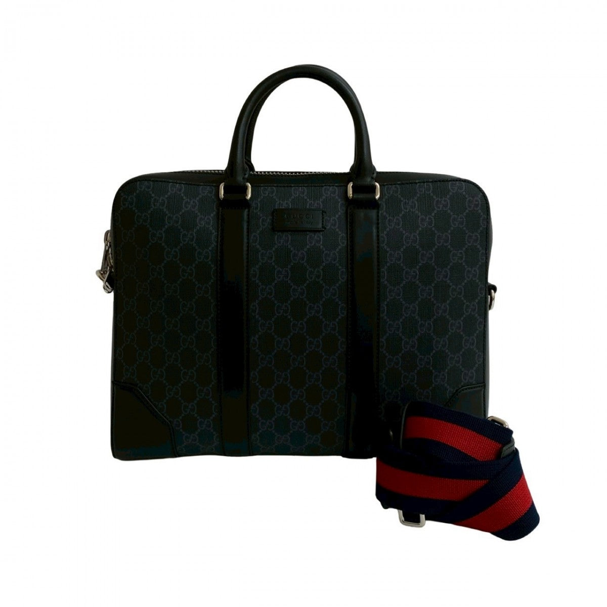 Gucci GG Supreme Leather Black Shoulder Bag