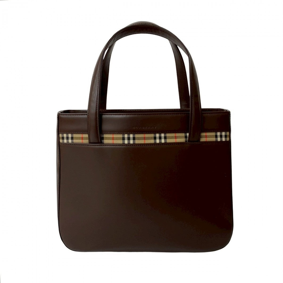 Burberry Leather Brown Travel Bag