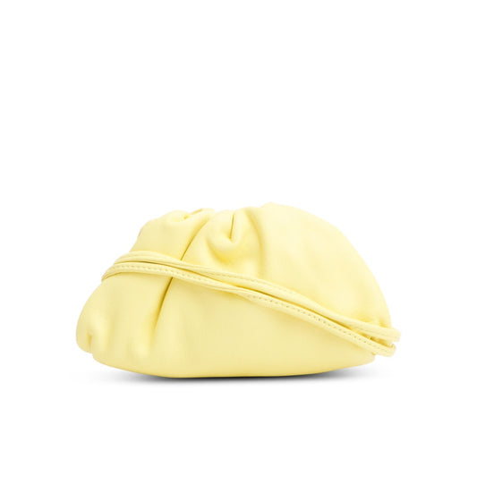 Bottega Veneta Yellow Butter Calfskin The Pouch Travel Bag Leather Mini