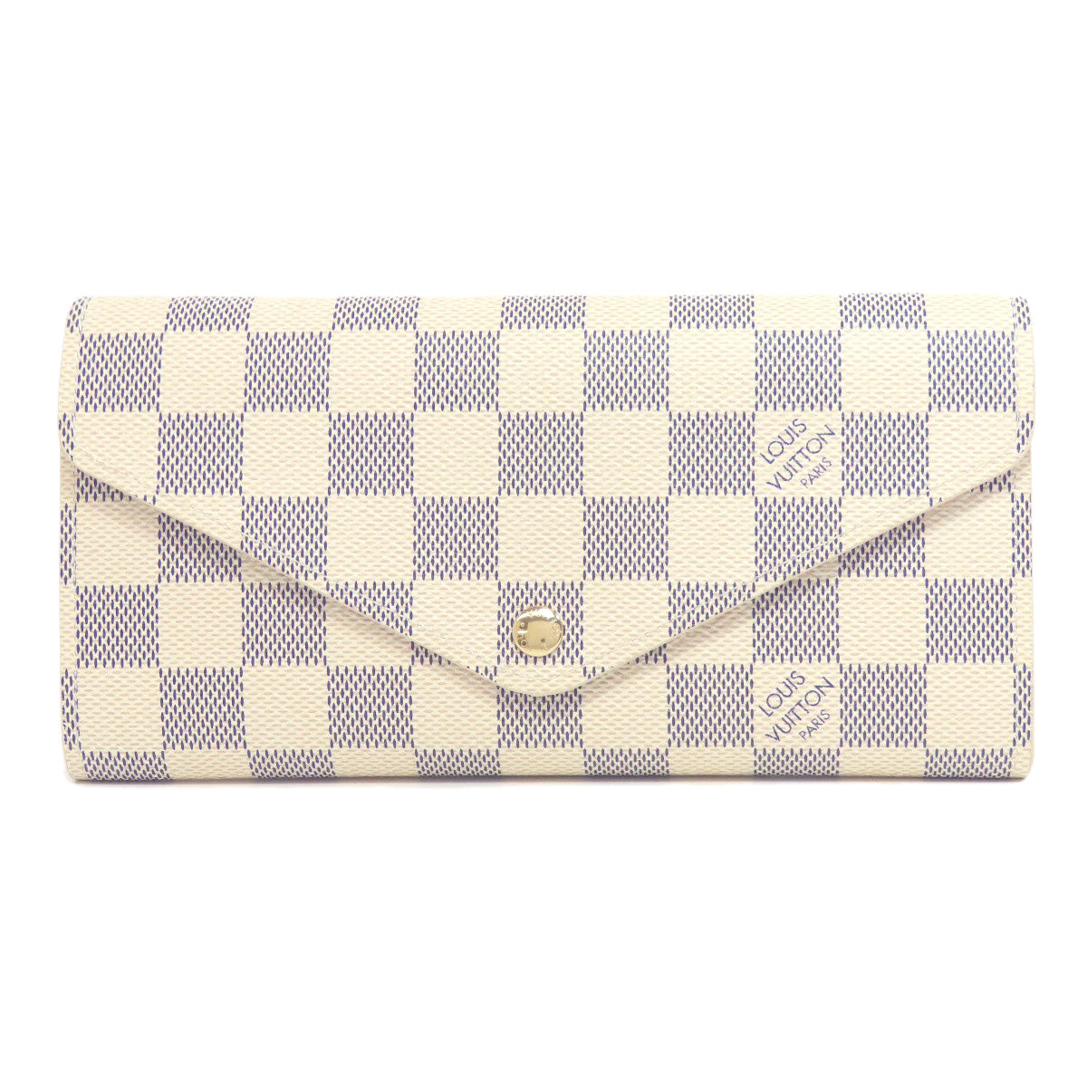 Louis Vuitton Bifold M63020 Damier Portefeuille Josephine Canvas White Wallet Case