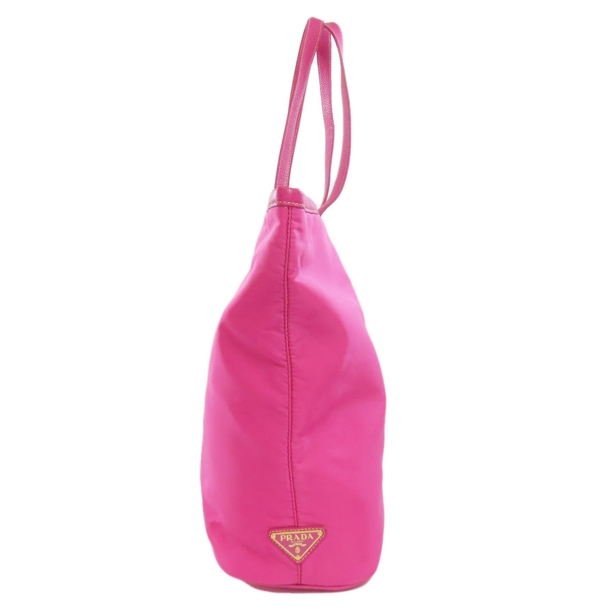Tote Bag Logometal Nylon Pink