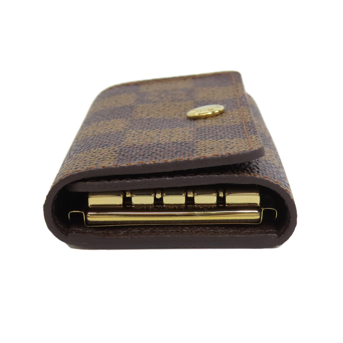 Louis Vuitton Key holder N62631 Damier Canvas Brown Key Chain 4