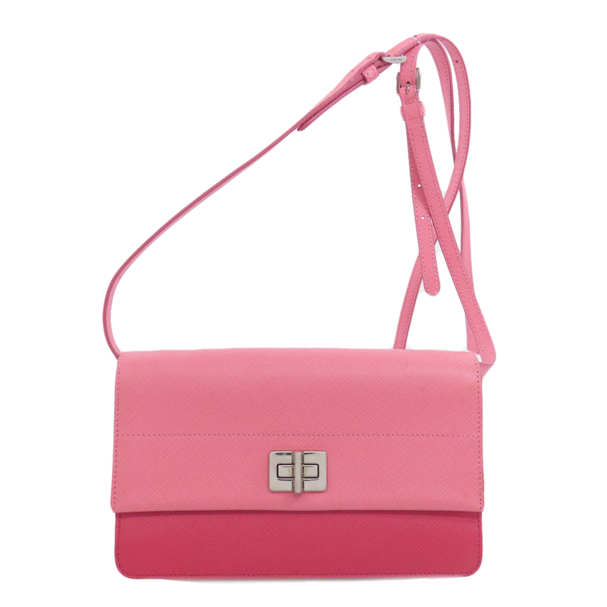 Shoulder Bag Safiano Pink Logo