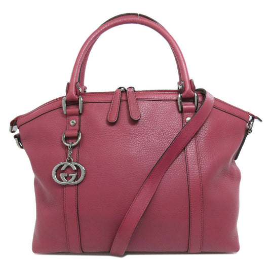 Gucci Outlet 2WAY Leather Pink Tote Bag