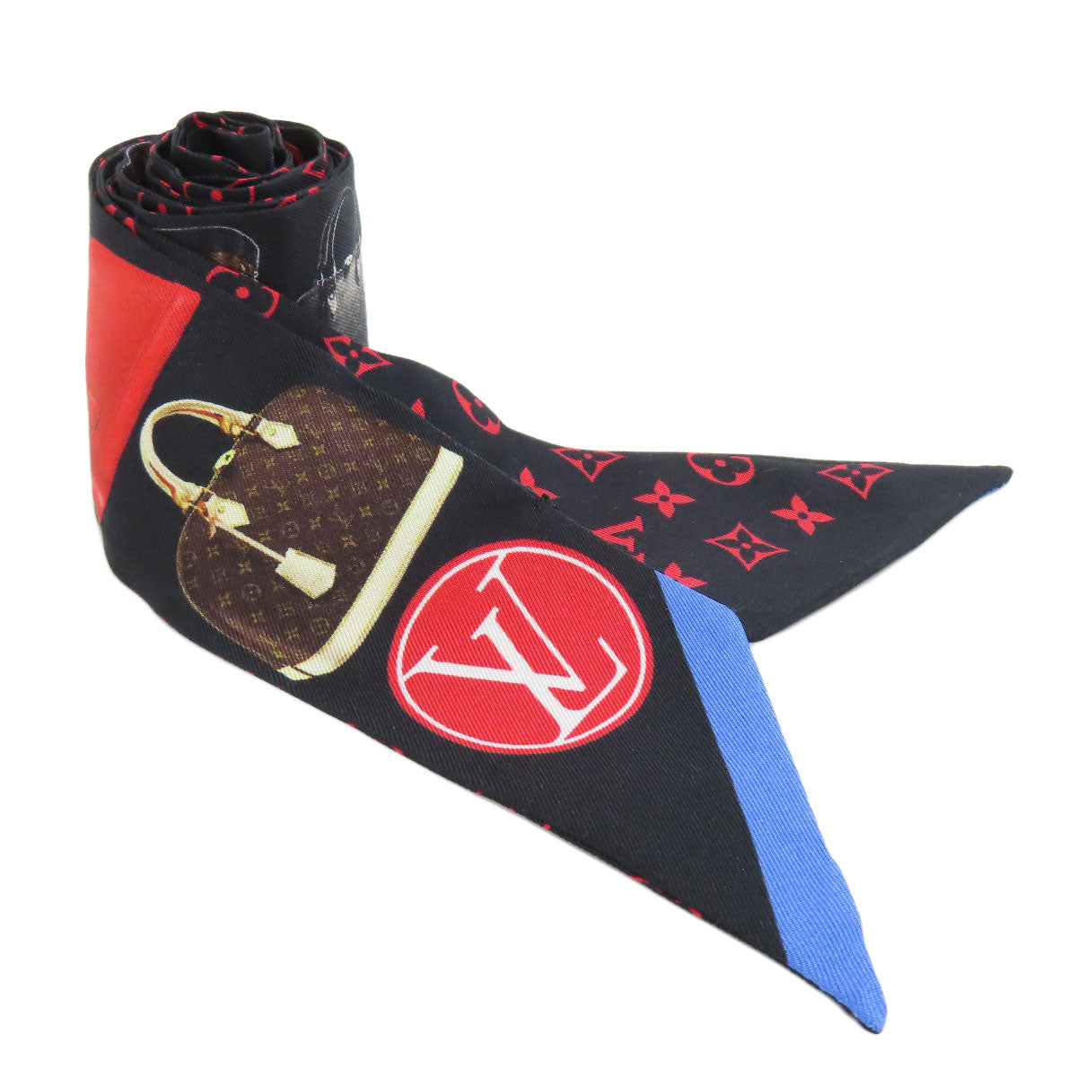 Louis Vuitton scarf silk Bando Black