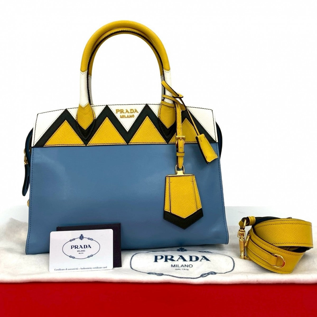 Shoulder Bag Esplanade Leather Blue