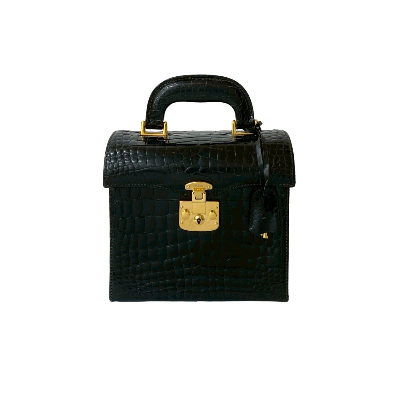 Gucci Ready lock Leather Black Handbag