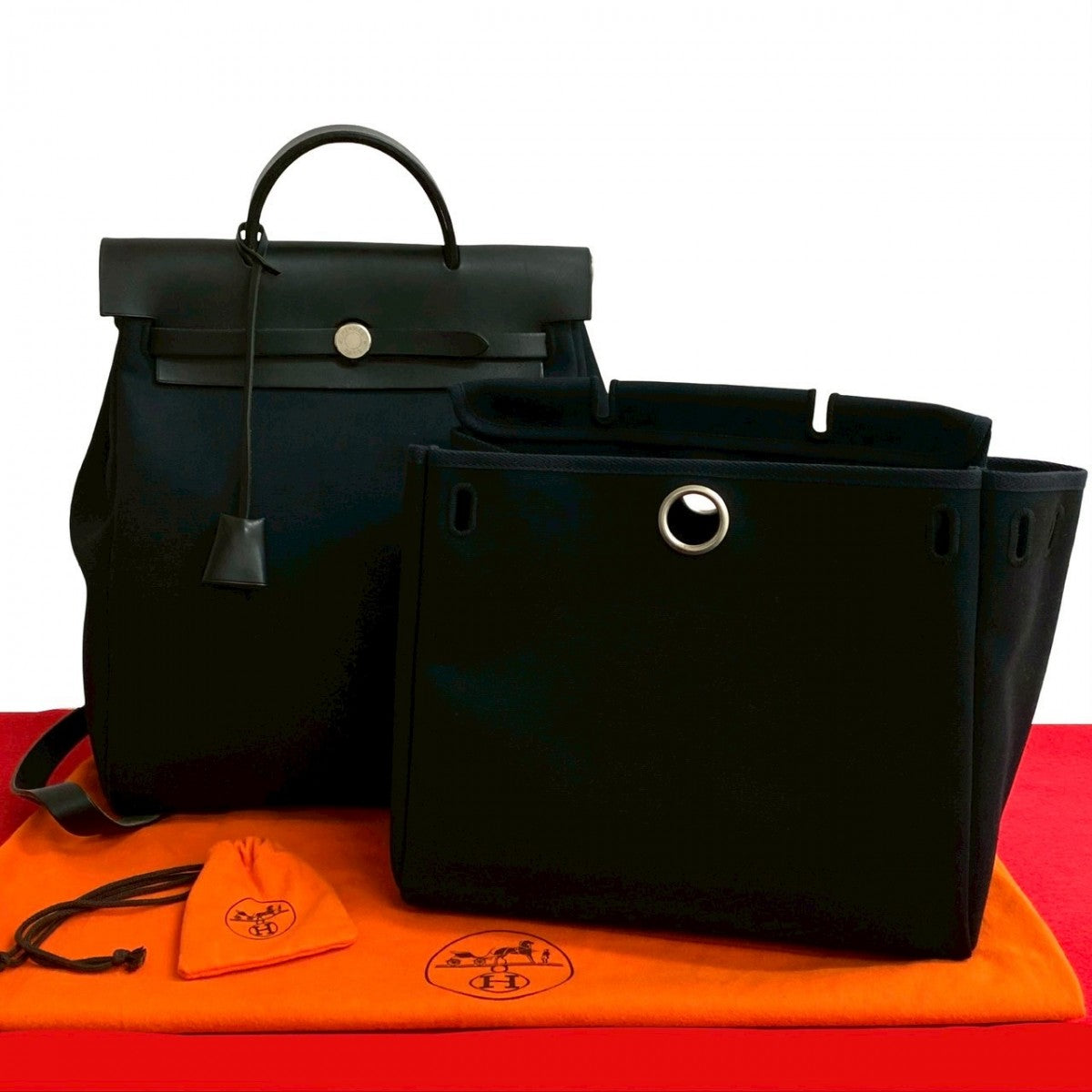 Hermes Backpack Towar Officier Herbag Ad Pm Black 660B3554743