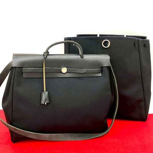 Hermes Shoulder Bag Towar Officier Herbag Mm Black