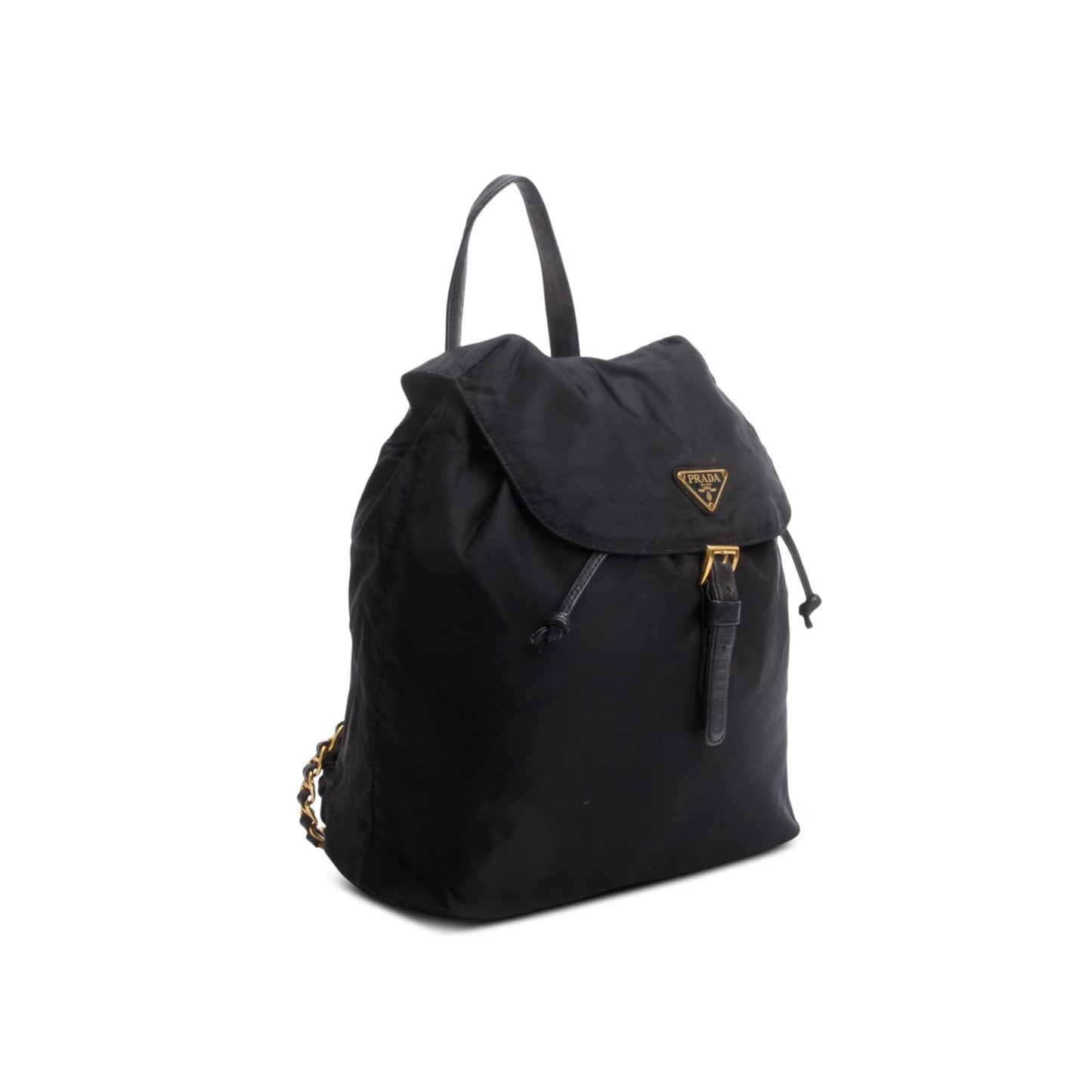 Prada Tessuto Backpack Handbag Nylon Black