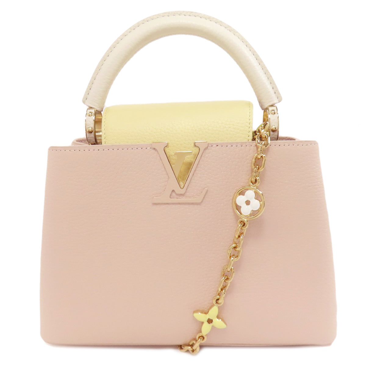 Louis Vuitton M22514 Taurillon Clemence Capusine BB Leather Pink Hat