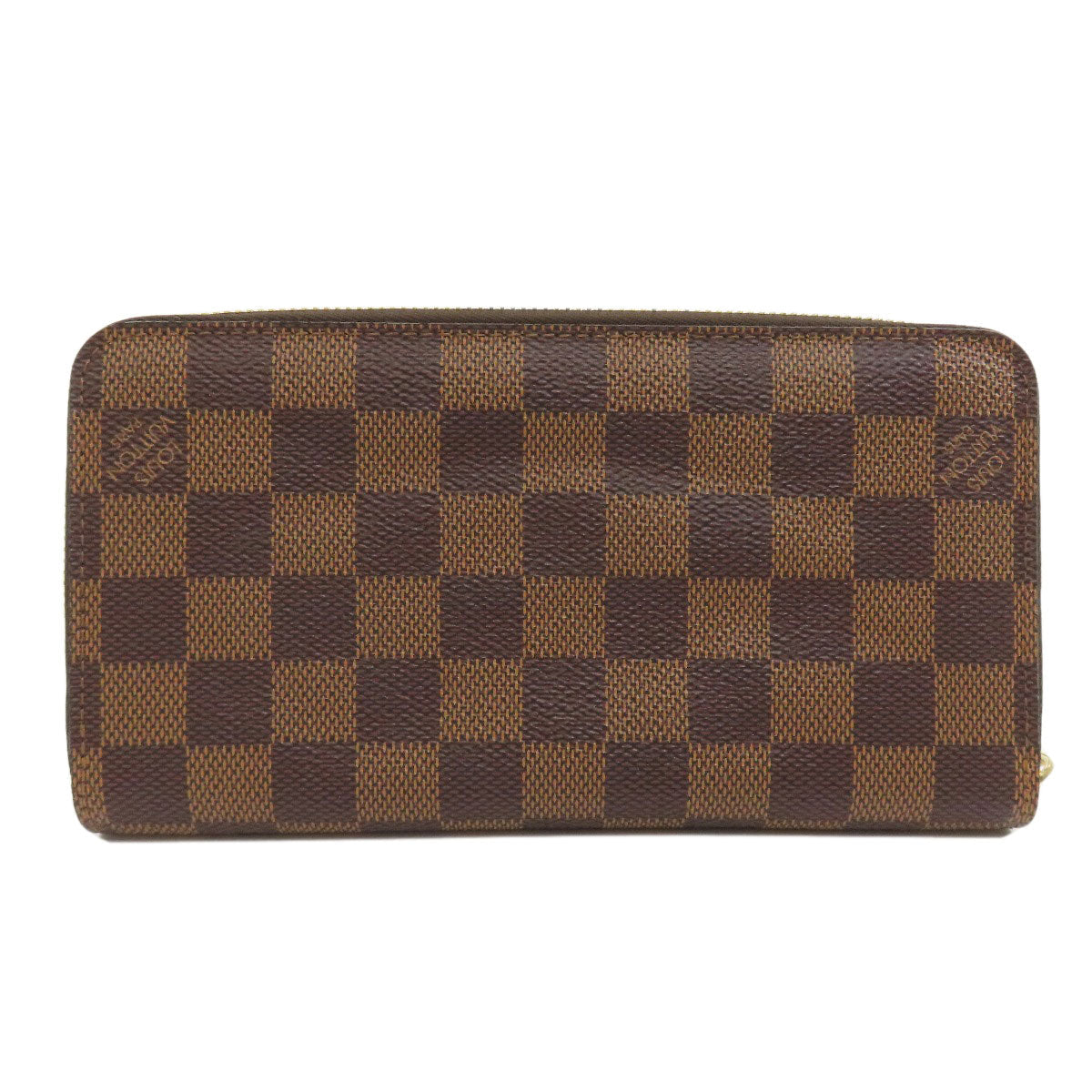 Louis Vuitton Long Purse N60015 Damier Zippy Canvas Brown Wallet Case 5