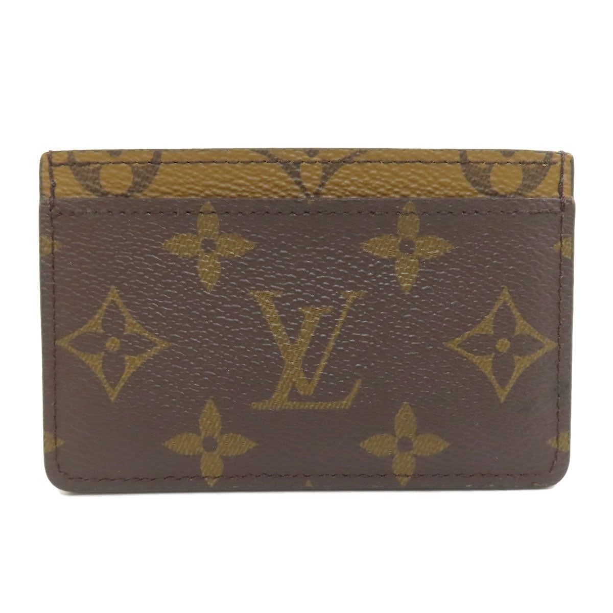Louis Vuitton M69161 reverse Porto cult Simple Monogram Brown Wallet Case