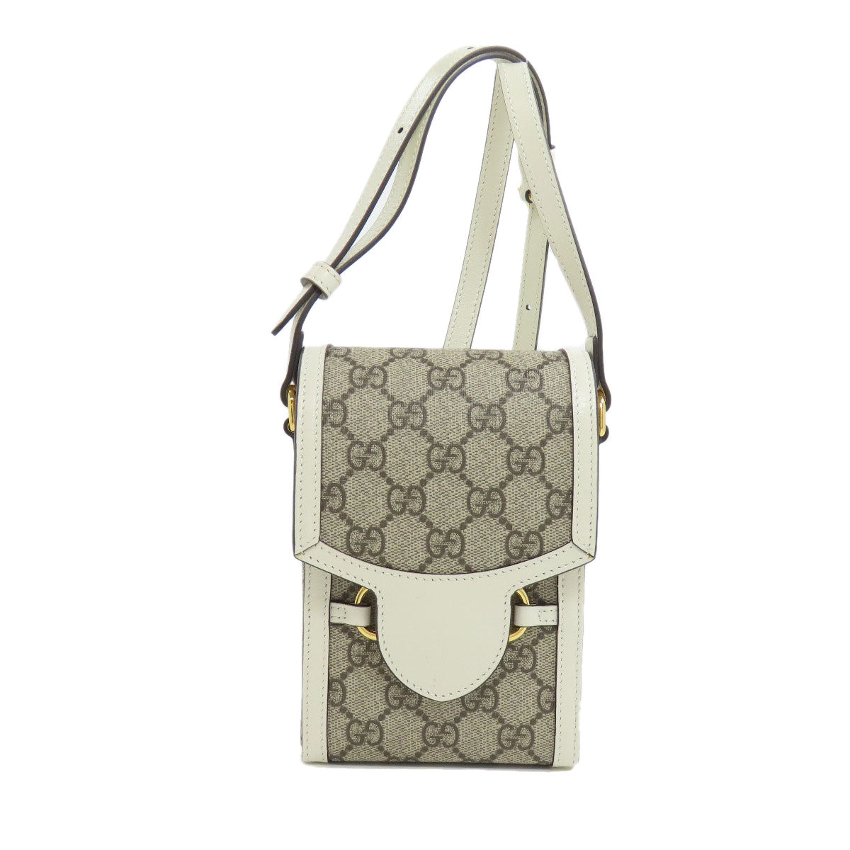 Gucci PVC Horsebit Brown Mini Shoulder Bag