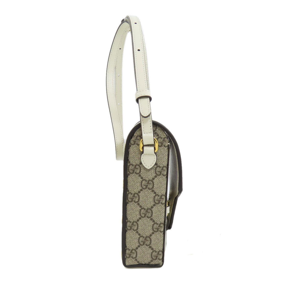 Gucci PVC Horsebit Brown Mini Shoulder Bag