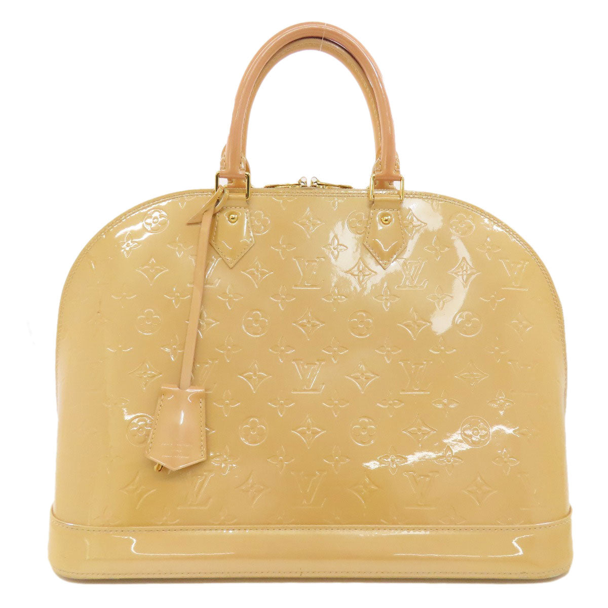 Louis Vuitton M91610 Vernis yellow Alma MM Handbag