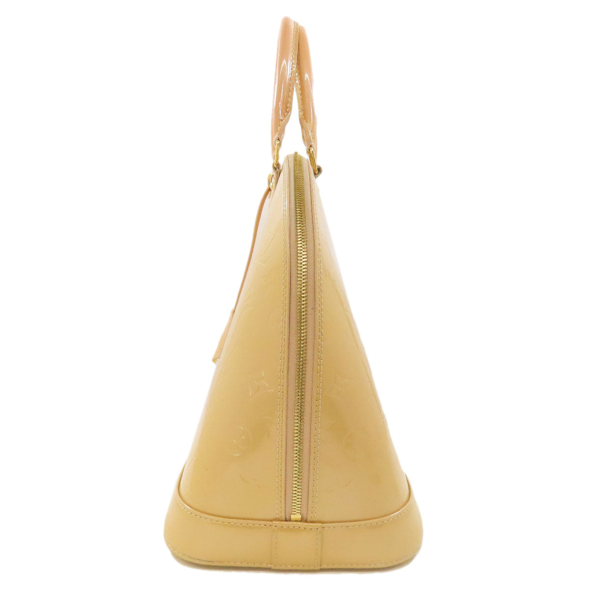 Louis Vuitton M91610 Vernis yellow Alma MM Handbag