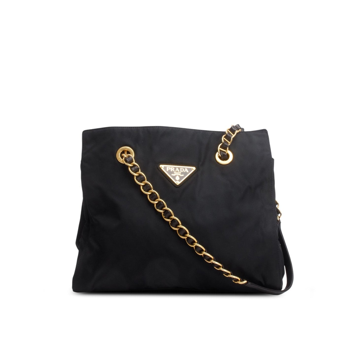 Prada Tessuto Shoulder Bag Nylon Black
