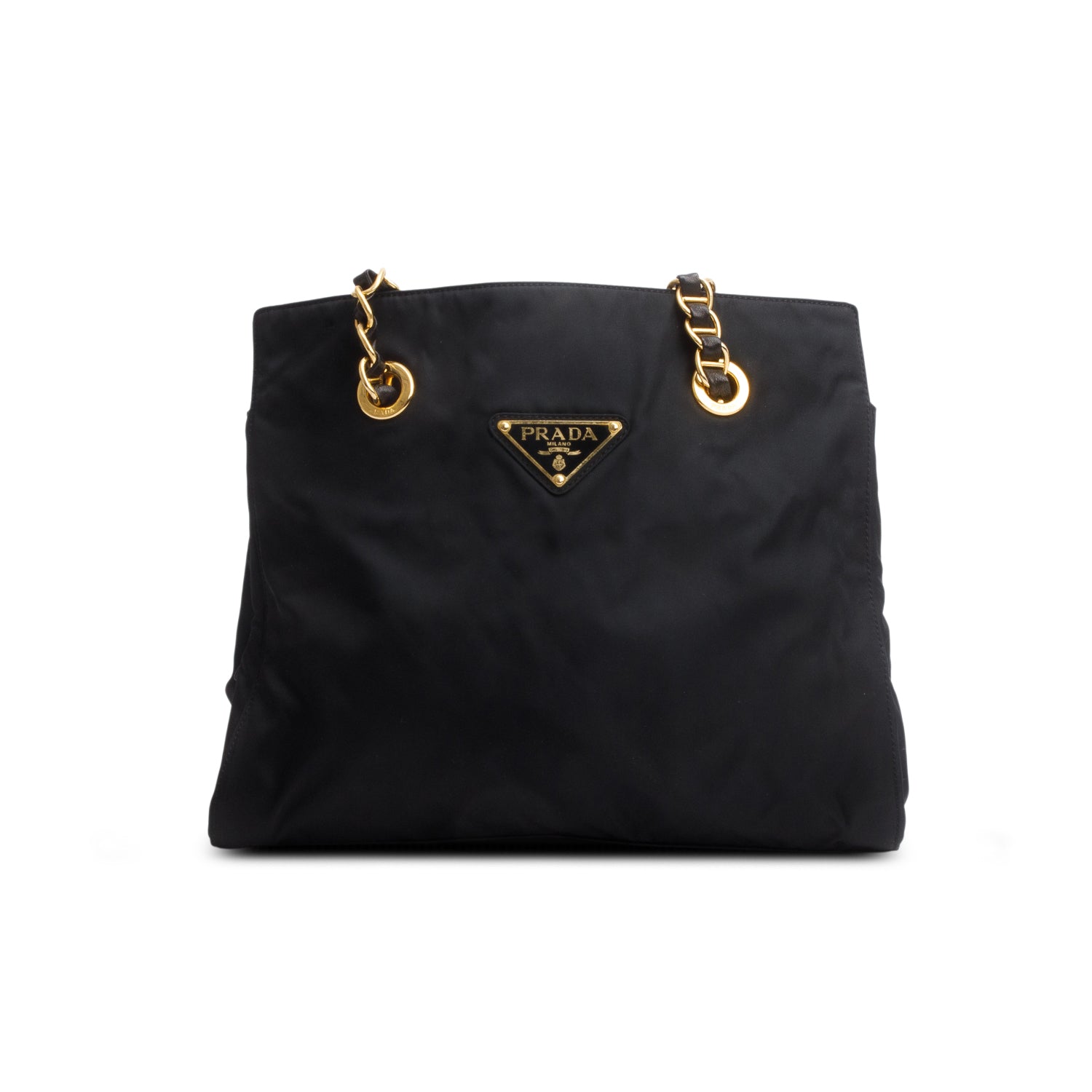 Prada Tessuto Shoulder Bag Nylon Black