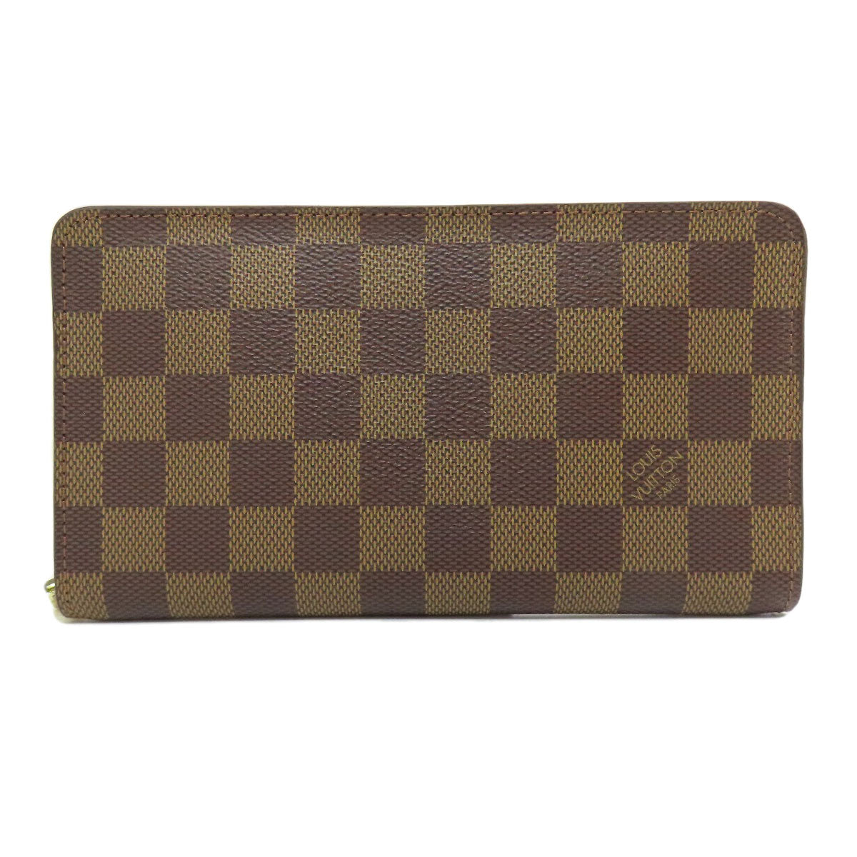 Louis Vuitton Long Purse N61728 Damier Portonet Canvas Brown Wallet Case