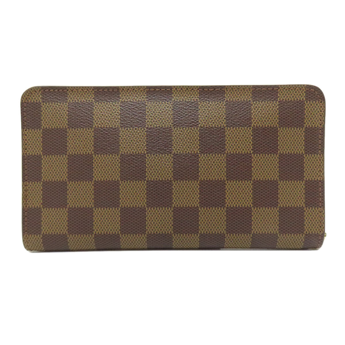 Louis Vuitton Long Purse N61728 Damier Portonet Canvas Brown Wallet Case