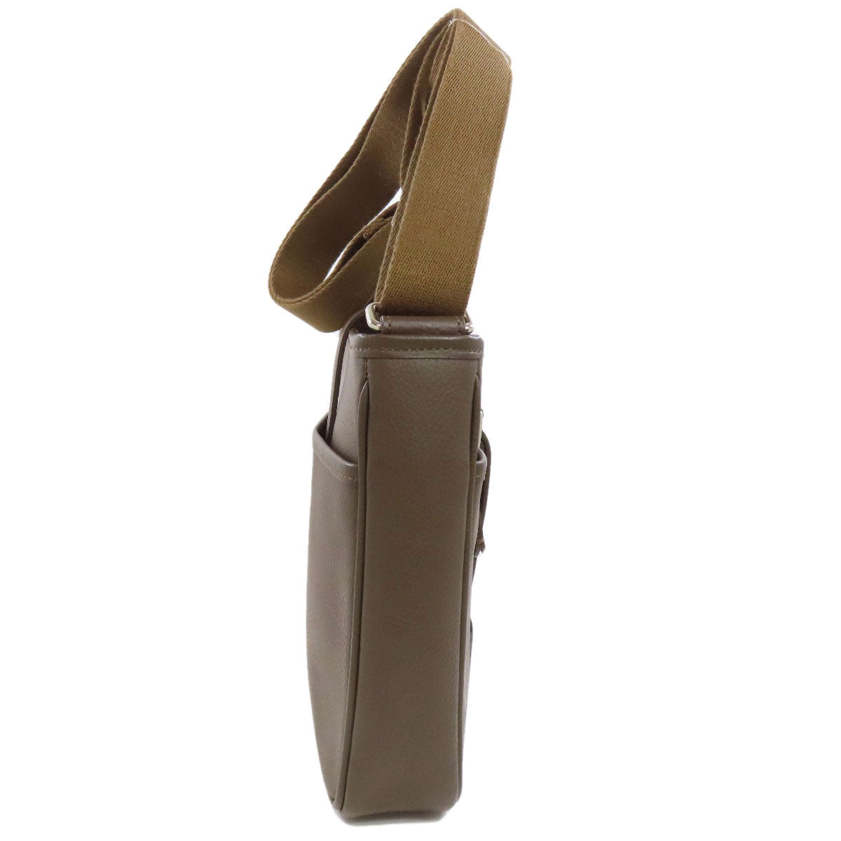 Burberry Shoulder Bag Women Leather Brown Logo
