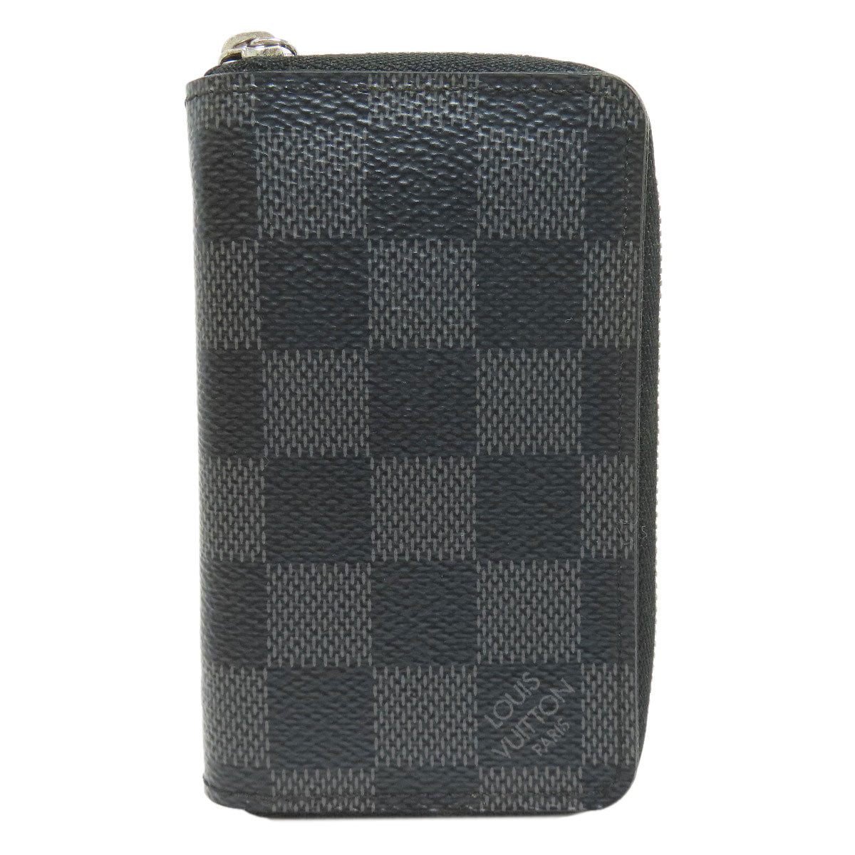 Louis Vuitton Coin N63076 Damier Zippy coin Canvas Gray Wallet Case