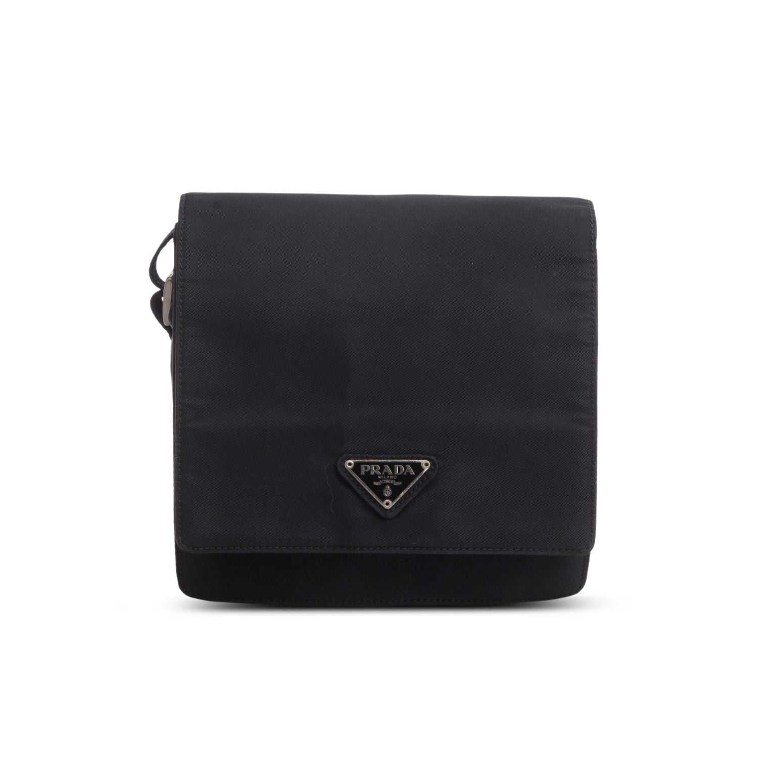 Prada Tessuto Saffiano Crossbody Bag Nylon Black