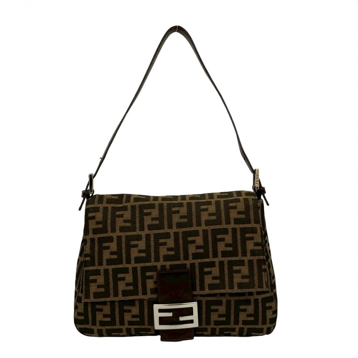 Fendi Shoulder Bag Mamma Leather Brown Bucket 661B254811960