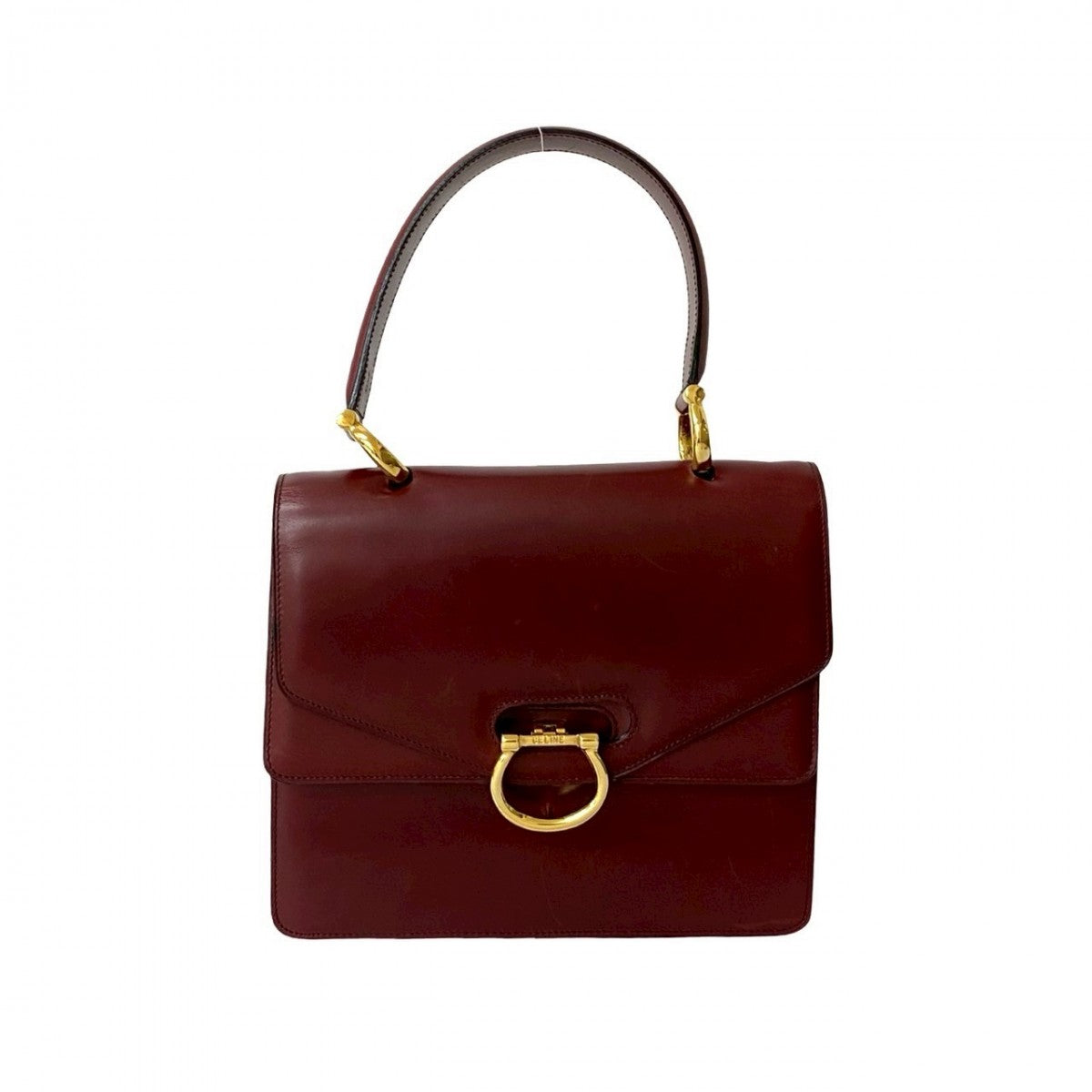 Calfskin Wine Red Travel Bag