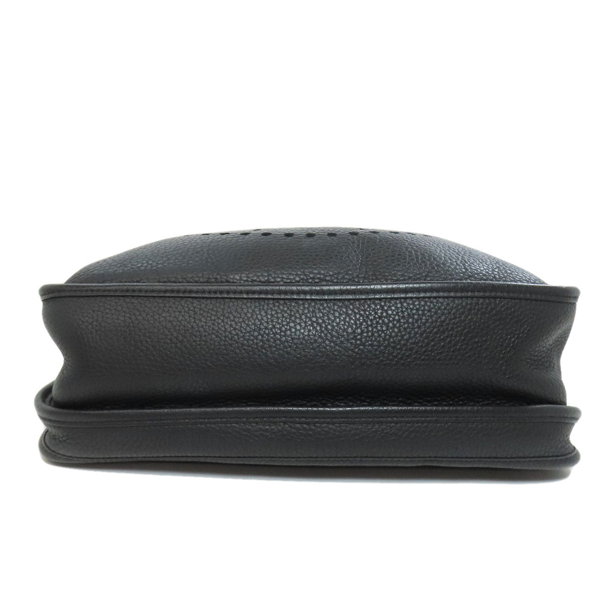 Hermes Shoulder Bag Togo Evelyn Gm Silvermetal Women Black